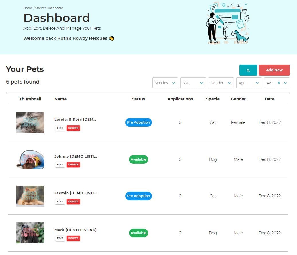 How to Use the Shelter Dashboard on Waldo’s Friends Waldo's Friends